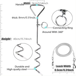 Camper Ground Anchor with Leash