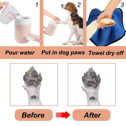 Semi-Automatic Paw Cleaner