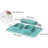 Food and water bowl for on the go