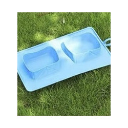 Food and water bowl for on the go